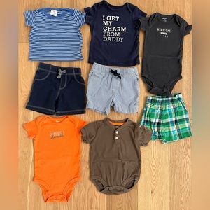 Baby boy bulk clothing bundle lot size 9M